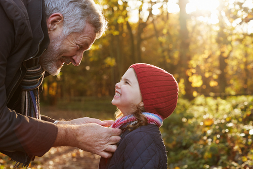 Life Landing page - Child with grandfather